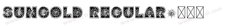 SunGold Regular字体转换